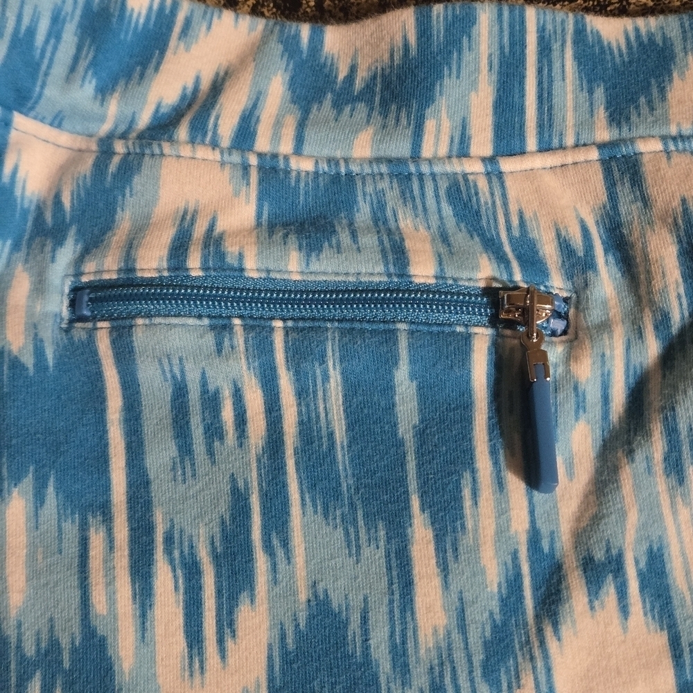 Jones New York Sport Women's Size L Golf Tennis Skort Teal Blue & White 2 pocket - Picture 7 of 16